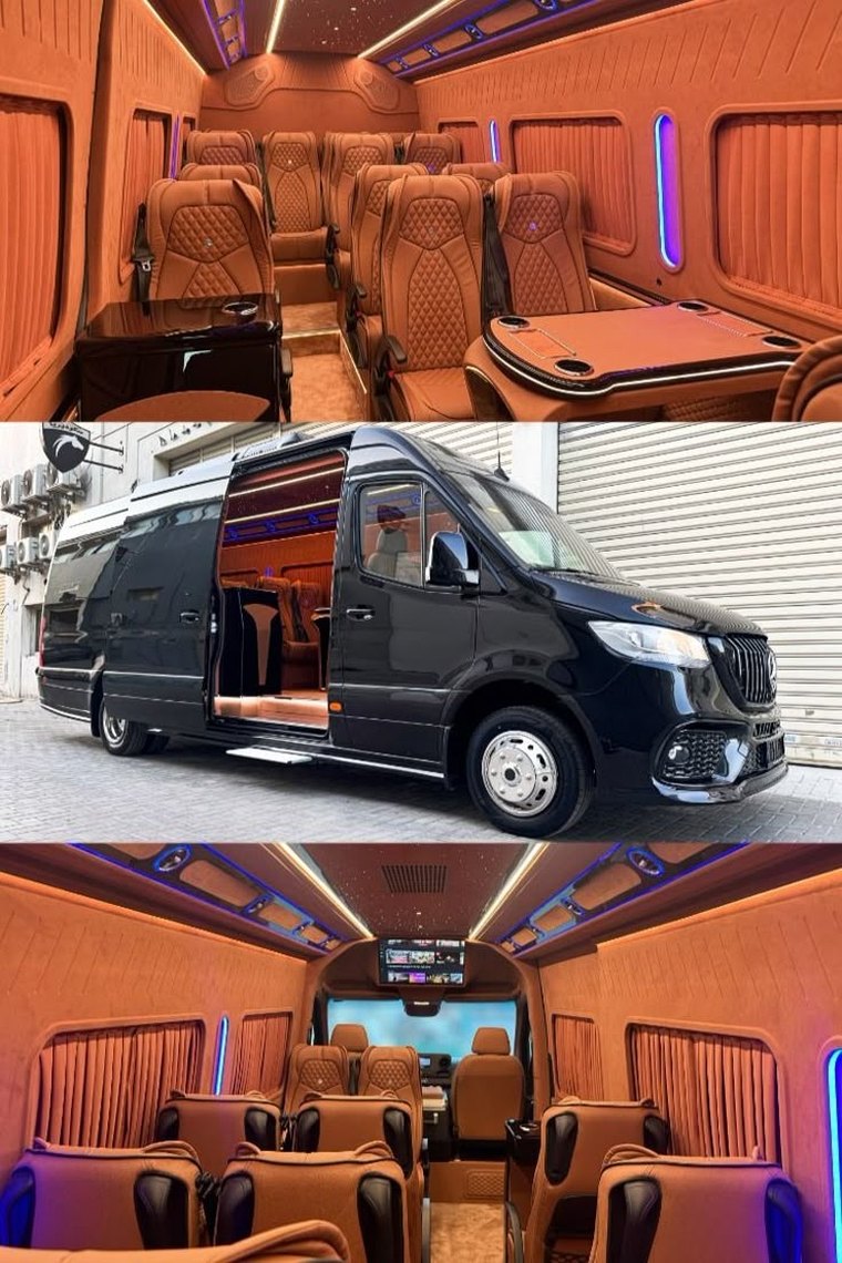 Game Day Sprinter — exterior and interior views
